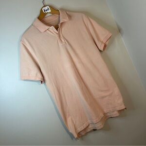 J. Crew Men's sz L Peach Polo Shirt